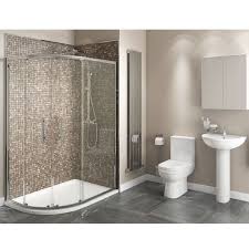 Studio Bathroom En Suite Pack With Offset Quadrant Shower Enclosure Tray 1000mm X 800mm Quadrant Shower Bathroom Suite Bathroom
