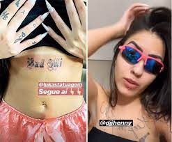 MC Mirella faz nova tatuagem: 'Bad Mi'