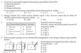 Kisi Kisi Soal Dan Jawaban Pas Ipa Smp Kelas 7 Semester Ganjil Didno76 Com