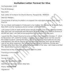 This is a sample visa letter format from an employer which can be issued by the concerned company. Invitation Letter Sample How To Write Invitation Letter For Visa