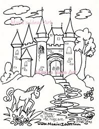 All you need do is save the file to your own computer, and then send it to any printer. Unicorn Castle Coloring Page Novocom Top