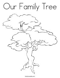 Forester or gardener planting a tree. Our Family Tree Coloring Page Twisty Noodle
