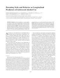 Read up on the latest in parenting tips, different parenting styles and get expert advice all in one place. Pdf Parenting Style And Behavior As Longitudinal Predictors Of Adolescent Alcohol Use