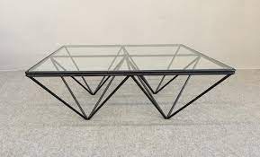 table basse en fer et en verre vintage 1980s 1 table basse fer table basse table basse salon