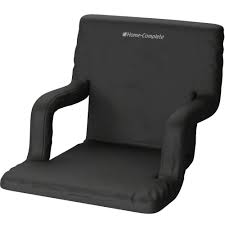 home complete black wide stadium seat chair hw4500004 the home depot stadium seats stadium seat cushions stadium chairs