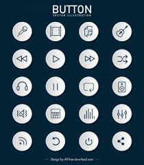 Media Player Buttons Free Vector Download 3 590 Free Vector For Commercial Use Format Ai Eps Cdr Svg Vector Illustration Graphic Art Design