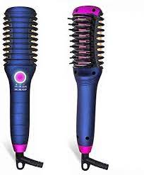 New Bermunavy Hair Straightener Brush 2 1 Mini Hair Straightener Curler Brush Hai Hair Straightener And Curler Mini Hair Straightener Hair Brush Straightener