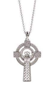 Cashs Ireland Sterling Silver Claddagh Cross Pendant Necklace Sterling Silver Cross Pendant Cross Pendant Necklace Cross Pendant