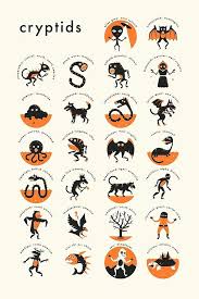 Cryptids A Z Canvas Print By Jazzberryblue Mythical Monsters Myths Monsters Cryptozoology Monsters