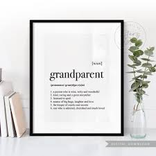 Grandparent Dictionary Definition Meaning Printable Art Etsy Grandparent Gifts Etsy Printable Art Mom Birthday Gift
