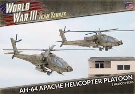 The longbow apache detects surrounding ground forces, aircraft and buildings using a radar dome mounted to the mast. World War Iii Team Yankee Ah 64 Apache Helicopter Platoon Plastic