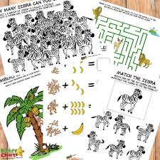 jungle activity sheets