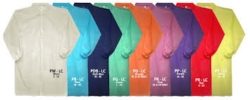 Red Pp Lab Coats No Pocket Velcro Elast Wrist 50 Cs Siz