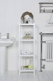 Find many great new & used options and get the best deals for tall bathroom cabinet cupboard storage unit white freestanding shower shelves at the best online prices at ebay! Brighton White Bathroom Shelf Unit With 4 Shelves White Bathroom Storage Bathroom Storage Units Bathroom Shelving Unit