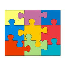 Use this template for each student to decorate and cut out a puzzle piece. 9 Piece Puzzle Template Puzzle Piece Template Puzzle Template Autism Puzzle Piece Template