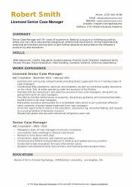 For example, if you have a bachelor's degree or higher, you can leave your high school education out of your resume. Senior Case Manager Resume Samples Qwikresume