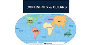 The continent spans over 8,000 kilometers from north to south, and is 7,400 across at its widest point. World Map Quiz Identify The Continents And Oceans Proprofs Quiz