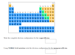 Therefore, i thought that the electron configuration would be the same as vanadium Write The Complete Electron Configuration For The Chegg Com