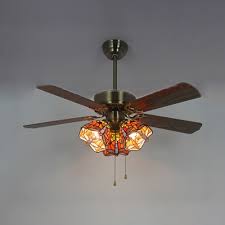 Also set sale alerts and shop exclusive offers only on shopstyle. Tiffany Flower Semi Flush Mount Light 3 Heads 42 Inch Stained Glass Led Ceiling Fan For Villa Takeluckhome Com