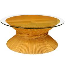 Hollywood regency gilded coco chanel style sheaf of wheat coffee table. Maguire Wheat Sheaf Coffee Table For Sale At 1stdibs