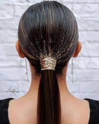 46 Super Trendy Holiday Party Hair Ideas 2019 Glitter Hair Festival Hair Holiday Hairstyles