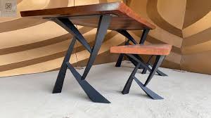 Table Legs Metal Table Base For Live Edge Top River Table Dining Table Metal Table Metal Table Legs Metal Table Base