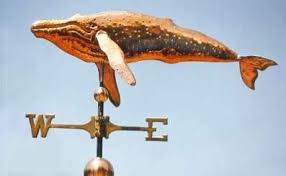 Whale Weathervane Humpback Whale Straight Body Weather Vanes Whale Nautical Outdoor Decor