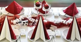 Bordeaux Weiss Tischdekoration Hochzeit Tisch Dekorieren Rubinhochzeit