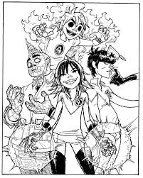 Gorillaz X Fantastic4 Jpg 800 1 001 Pixels Gorillaz Drawings Illustration