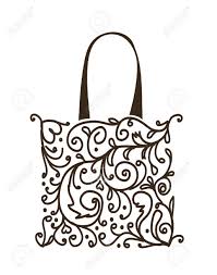 I was pressed for time so left out interior pockets and such but if your kid wants a couple of interior pockets in the messenger bag i can show you how to add those in. Shopping Bag Design Floral Ornament Royalty Free Cliparts Vectors And Stock Illustration Image 16683254