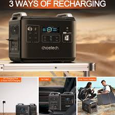 Choetech's 2,000W Bidirectional Charging Power Station has everything one  might need outdoors or at home in case of power outage. Our multifunctional  power station, with built-in LED lights, is equipped with 16