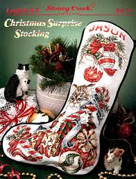 Cross stitch patterns by designer. Christmas Surprise Stocking By Stoney Creek Collection 9129 The Needleart Closet