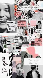Black And White Collage Background Black White Pink Aesthetic Collage Pink Aesthetic Collage Background