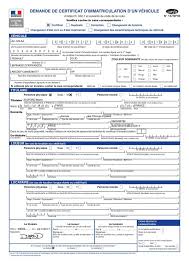 Voici une fiche d'information sur l'état de. Demande De Certificat D Immatriculation D Un Vehicule D Occasion