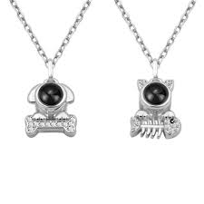Then fill in your second necklace's info and click add to cart and so on. Personalized Pet Love Projection Necklace For Her Pet Necklace Personalized Pet Portrait Necklace