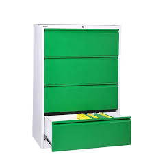 Drawers have full drawer extension for complete access to all documents. Green 4 Drawer Lateral Filing Cabinet For Sale Dbin Office Furniture Factory