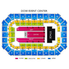 Dow Event Center Seating Chart Vivid Seats Event Seating