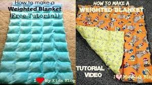 Cut the edge into 4 inch strips 1 1/2 inches apart. How To Make A Weighted Blanket Tutorial Video Youtube