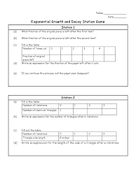 This Is The Worksheet That Students Fill Out As They Go From One Station To The Next For The Expone Complex Sentences Worksheets Exponential Worksheet Template
