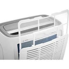And keep large rooms comfortable. Frigidaire 10 000 Btu 3 Speed Portable Air Conditioner With Dehumidifier In White Ffpa1022t1 The Home Depot