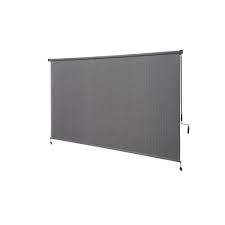 Coolaroo hand crank operated outdoor roller coolaroo hand crank operated outdoor roller shades features our unique knitted fabric to provide the ideal outdoor shade product. Coolaroo Outdoor Crank Roller Shade With 95 Uv Protection 8 Ft X6 Ft Pewter The Home Depot Canada