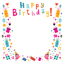 Birthday Wishes Clip Art Png Party Birthday Clip Art Happy Birthday Transparent Png Image Clipart Bingkai Fotografi Minimalis