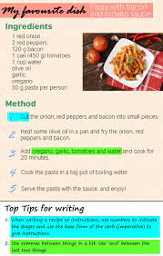 While it's great to cook and eat the things you and your family love, almost nothing makes weeknights brighter than getting cr. A Recipe Learnenglish Teens British Council