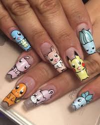 Pokemon Nails By Lexdonails On Instagram Pikachu Nails Anime Nails Animal Nails