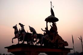 Image result for Krishna on chariot