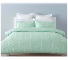 robin mint green chevron white single bed doona quilt cover and pillowcase set quilt cover sets quilt cover mint green bedroom