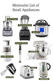 Minimalist Kitchen Essentials Small Appliances Minimalist Kitchen Essentials Kitchen Essentials Kitchen Necessities