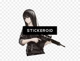 Described by her comrade elis as a strong and cool girl, akari of night wizard is also a distant and odd. Anime Gun Png Transparent Png Anime Girl Png Clipart 2877409 Pikpng