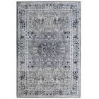 Cassia 5 ft  3-inch x 7 ft  6-inch Area Rug CASS5X8BL Lanart Rug