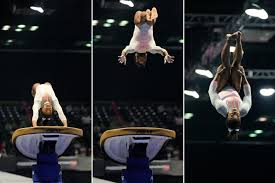 Got them chalk for their hands. Simone Biles Lands Historic Yurchenko Double Pike Vault Video